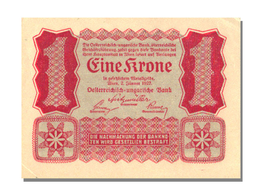 Austria, 1 Krone, 1922, FDS