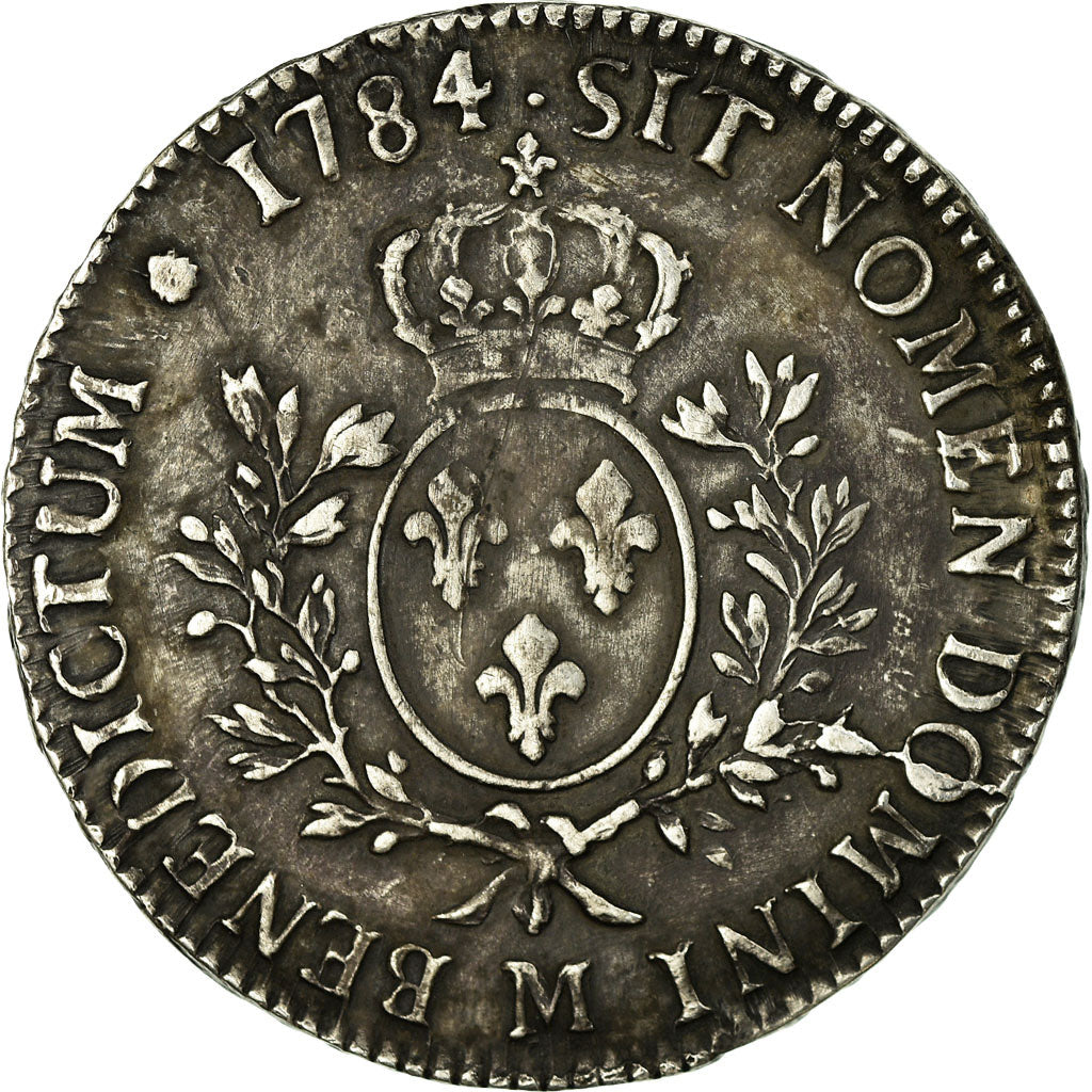 Coin, France, Louis XVI, Ecu aux branches d'olivier, 1784, Toulouse, VF(30-35)