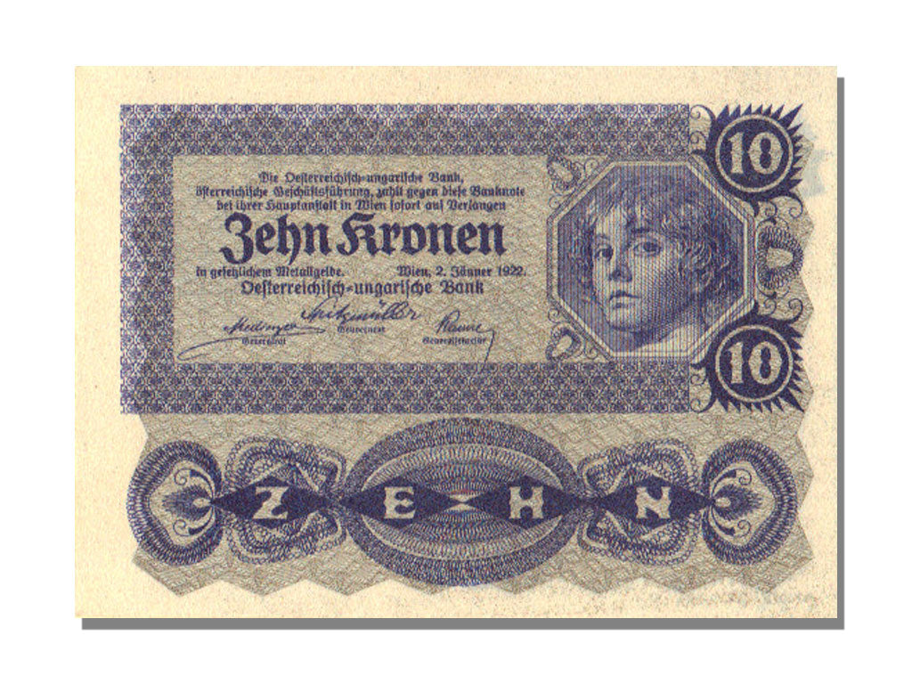 Austria, 10 Kronen, 1922, KM #75, 1922-01-02, UNC(65-70), 504911
