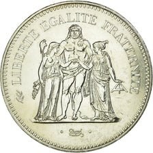 Monnaie, France, Hercule, 50 Francs, 1974, Paris, Tranche fautée, SUP, Argent