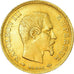 Munten, Frankrijk, Napoleon III, 10 Francs, 1858, Paris, ZF, Goud, KM:784.3
