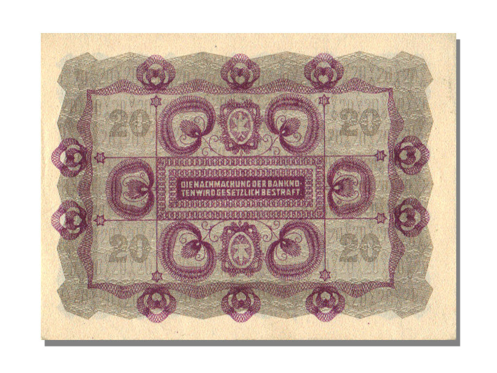 Austria, 20 Kronen, 1922, KM #76, 1922-01-02, UNC(65-70), 016479
