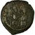 Moneta, Justin II, Half Follis, 565-578 AD, Constantinople, VF(20-25), Miedź