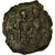 Moneda, Justin II, Half Follis, 565-578 AD, Thessalonica, BC+, Cobre, Sear:366