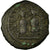 Moneda, Justin II, Half Follis, 575-576, Kyzikos, BC+, Cobre, Sear:373