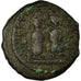 Moeda, Justin II, Half Follis, 575-576, Kyzikos, VF(30-35), Cobre, Sear:373