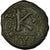 Moeda, Justin II, Half Follis, 575-576, Kyzikos, VF(30-35), Cobre, Sear:373