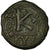 Monnaie, Justin II, Demi-Follis, 575-576, Cyzique, TB+, Cuivre, Sear:373