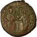 Monnaie, Justin II, Follis, 573-574, Antioche, TB+, Cuivre, Sear:379