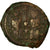 Moneda, Justin II, Half Follis, 571-572, Antioch, BC+, Cobre, Sear:381