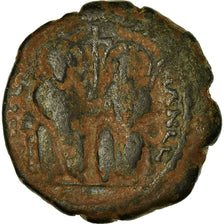 Moeda, Justin II, Half Follis, 573-574, Antioch, VF(30-35), Cobre, Sear:381