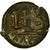 Moneta, Justin II, 12 Nummi, 565-578 AD, Alexandria, VF(30-35), Miedź, Sear:389