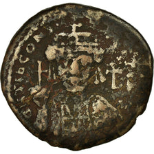 Moneda, Tiberius II Constantine, Follis, 578-579, Antioch, BC+, Cobre, Sear:447