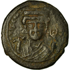 Münze, Tiberius II Constantine, Follis, 579-580, Antioch, S+, Kupfer, Sear:448