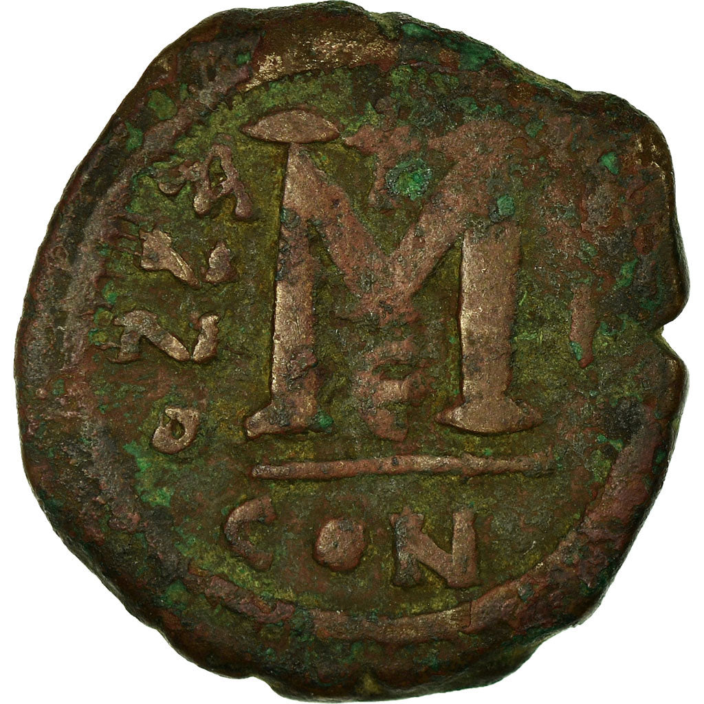 Coin, Maurice Tiberius, Follis, 582-583, Constantinople, VF(30-35), Copper