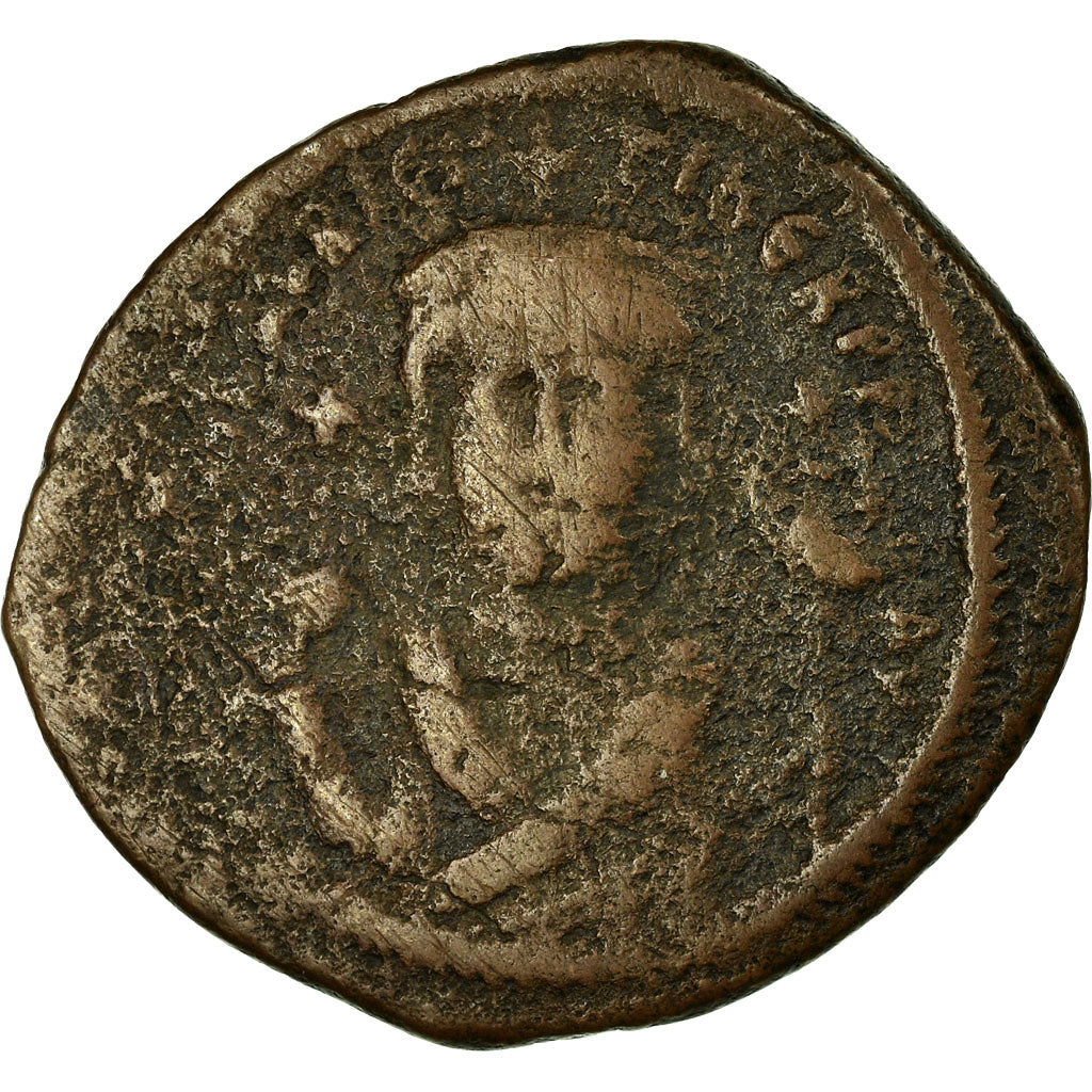 Moeda, Maurice Tiberius, Follis, 602-603, Constantinople, VF(20-25), Cobre