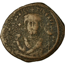 Moeda, Maurice Tiberius, Follis, 602-603, Constantinople, VF(20-25), Cobre