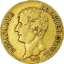 Moeda, França, Napoléon I, 20 Francs, An 12 (1804), Paris, VF(30-35), Dourado