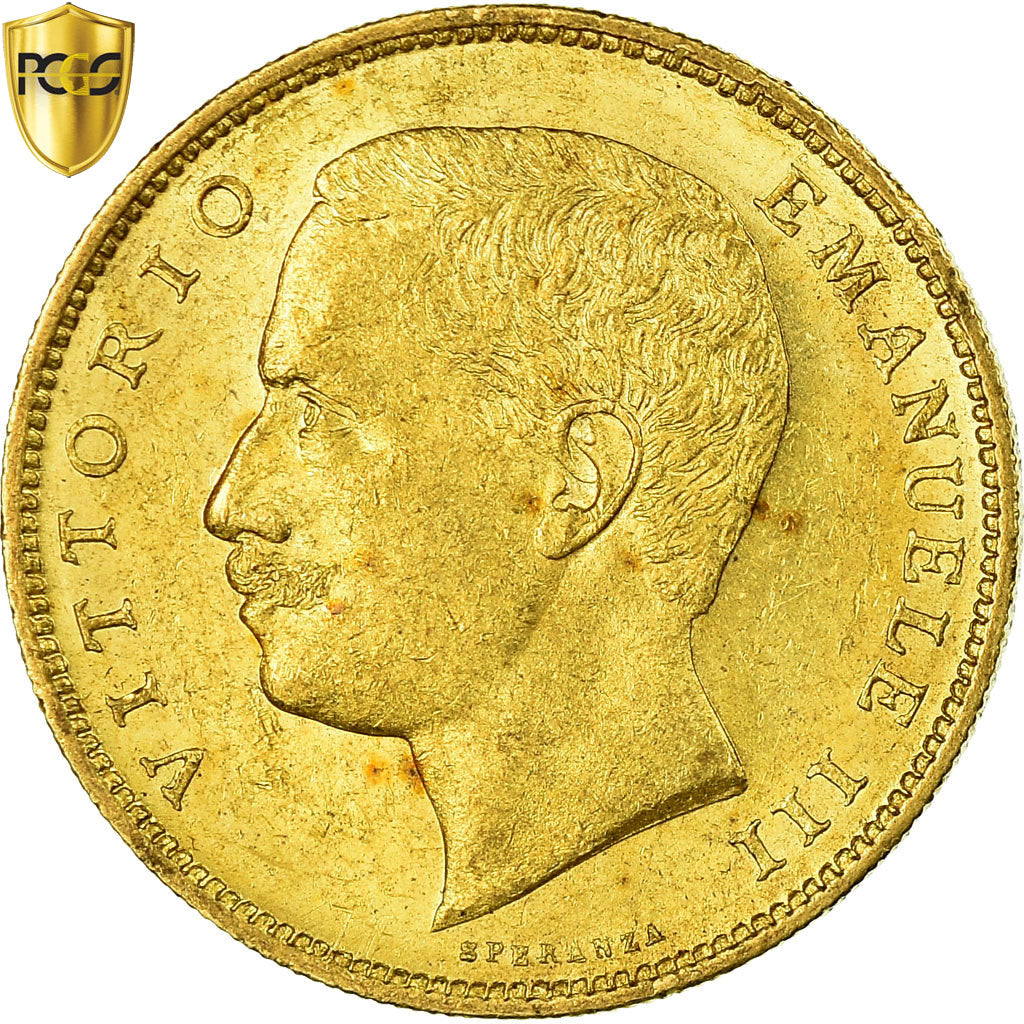 Moneda, Italia, Vittorio Emanuele III, 20 Lire, 1905, Rome, Rare, PCGS, MS62