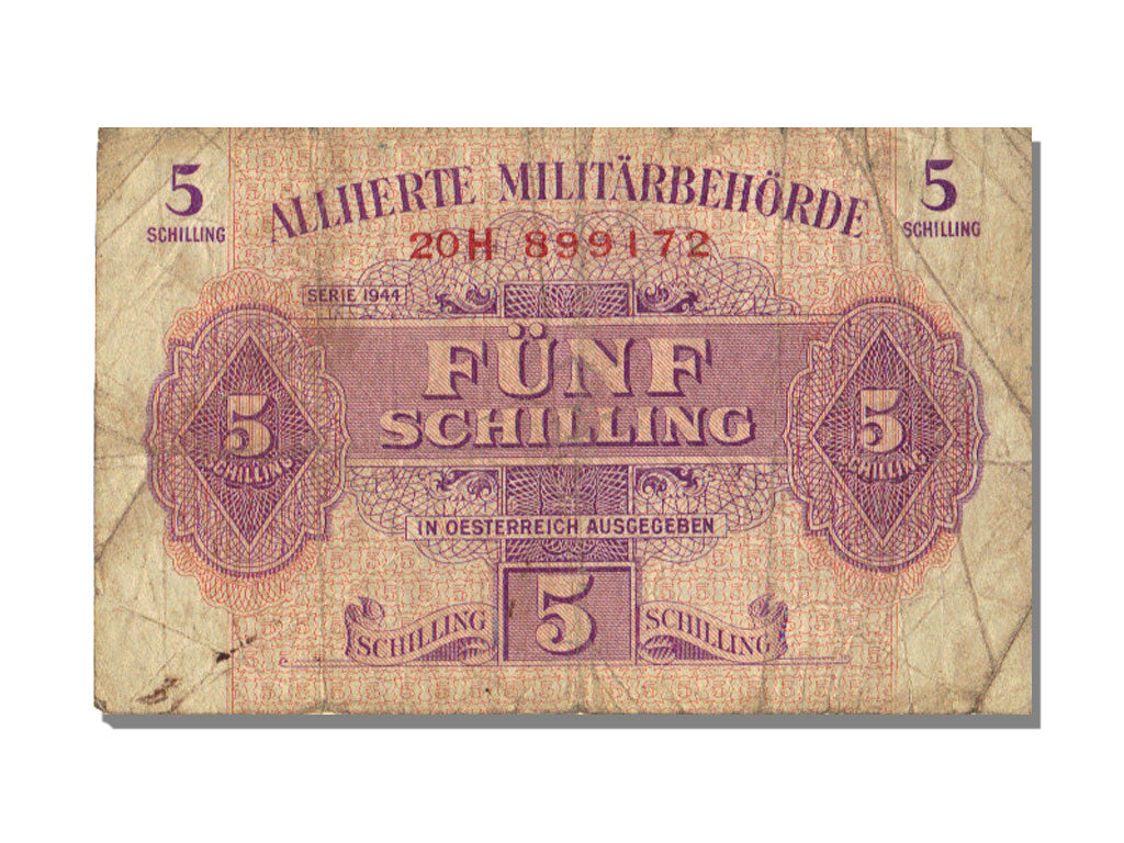 Austria, 5 Schilling, 1944, VF(30-35)