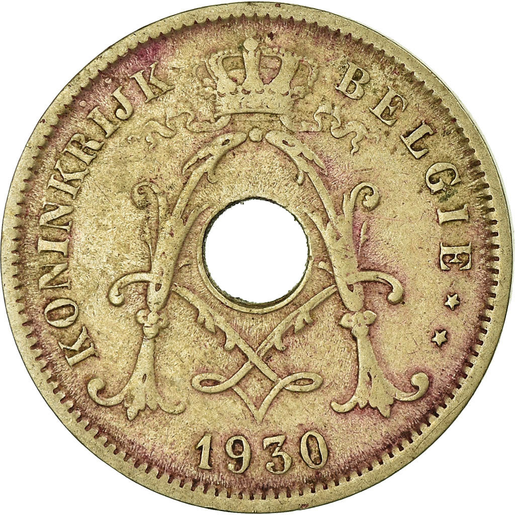 Münze, Belgien, 10 Centimes, 1930, SS, Nickel-brass, KM:96
