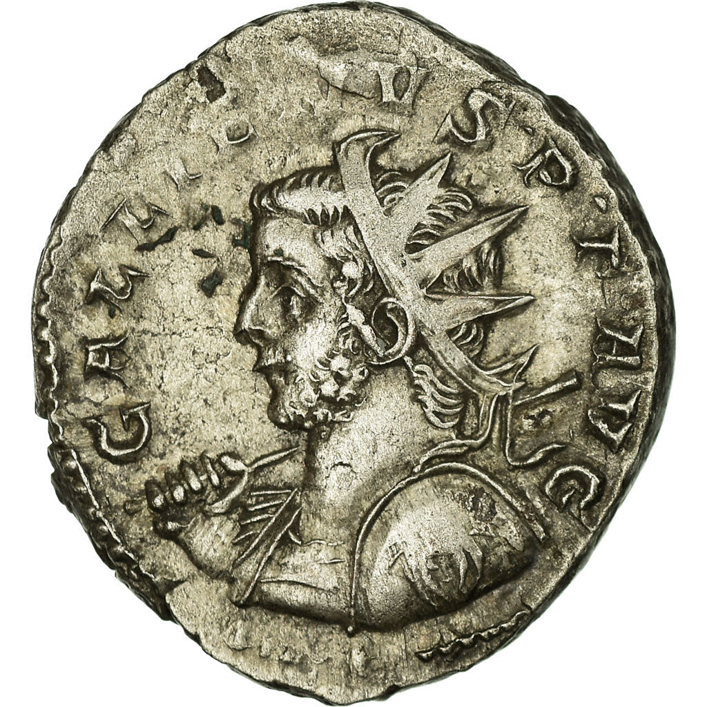 Moneta, Gallienus, Antoninianus, 257-258, Trier or Cologne, MB+, Biglione