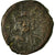 Moneda, Maurice Tiberius, Half Follis, 592-593, Constantinople, BC+, Cobre