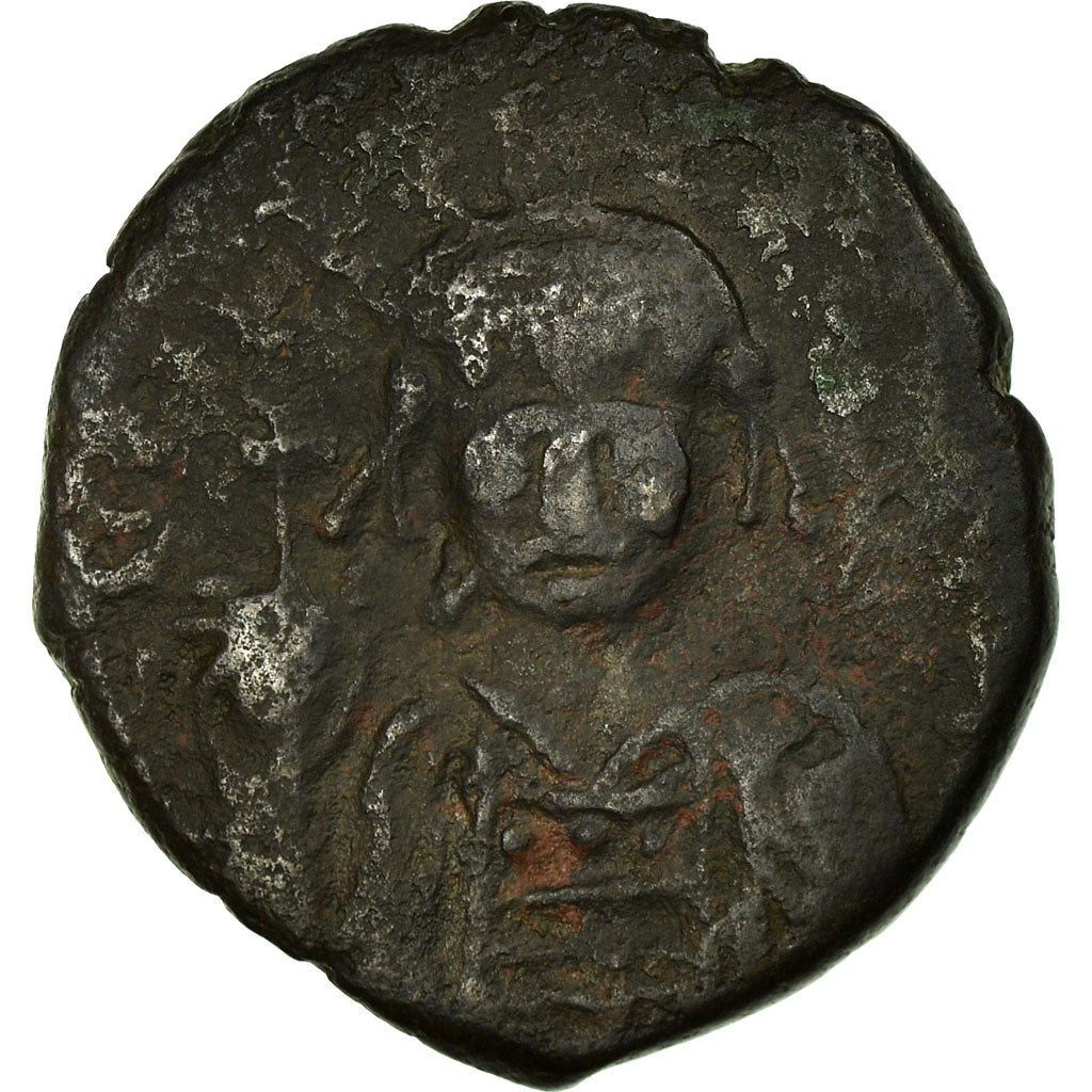 Moneta, Maurice Tiberius, Follis, 582-602, Nicomedia, MB+, Rame, Sear:511