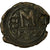 Münze, Maurice Tiberius, Follis, 582-602, Kyzikos, Countermark, S, Kupfer