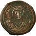 Münze, Maurice Tiberius, Follis, 591-592, Antioch, S+, Kupfer, Sear:533