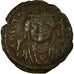 Moneta, Maurice Tiberius, Decanummium, 587-588, Antioch, MB+, Rame, Sear:536