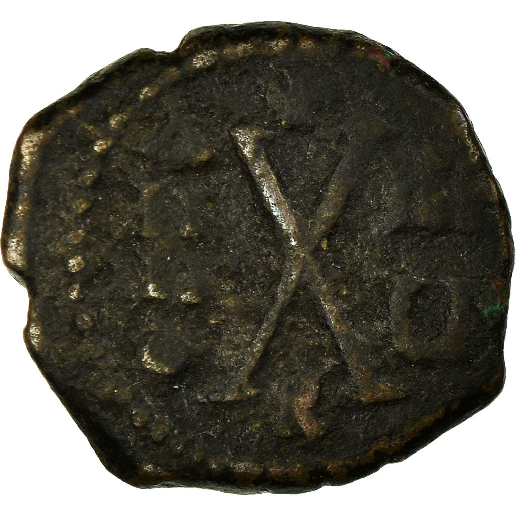 Moneta, Maurice Tiberius, Decanummium, 589-590, Antioch, MB, Rame, Sear:536