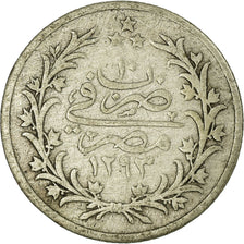 Moneta, Egipt, Abdul Hamid II, Qirsh, 1884 (AH 1293/10), Misr, EF(40-45)