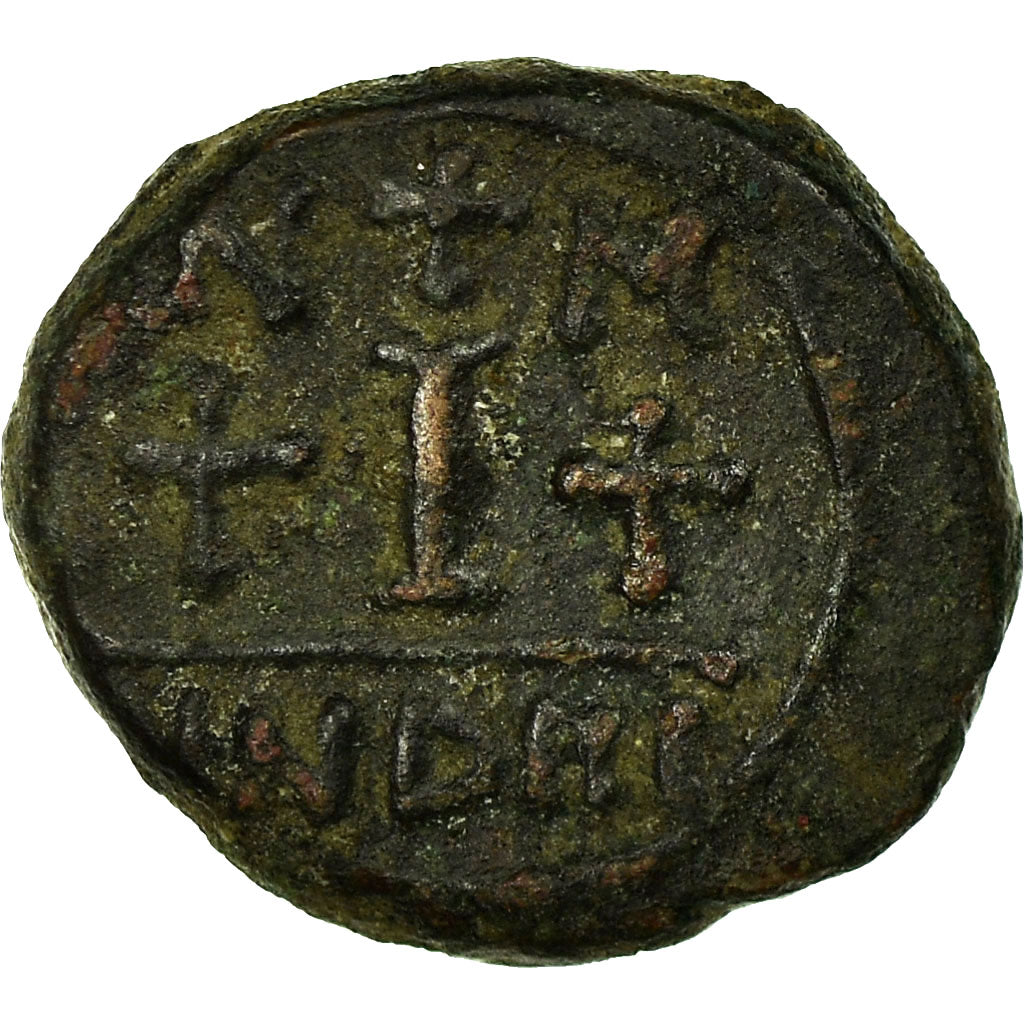 Moneta, Maurice Tiberius, Decanummium, 585, Carthage, Rare, MB, Rame, Sear:565