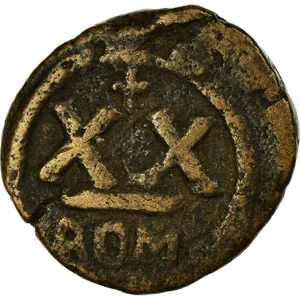 Münze, Maurice Tiberius, Half Follis, 583-602, Rome, S, Kupfer, Sear:587