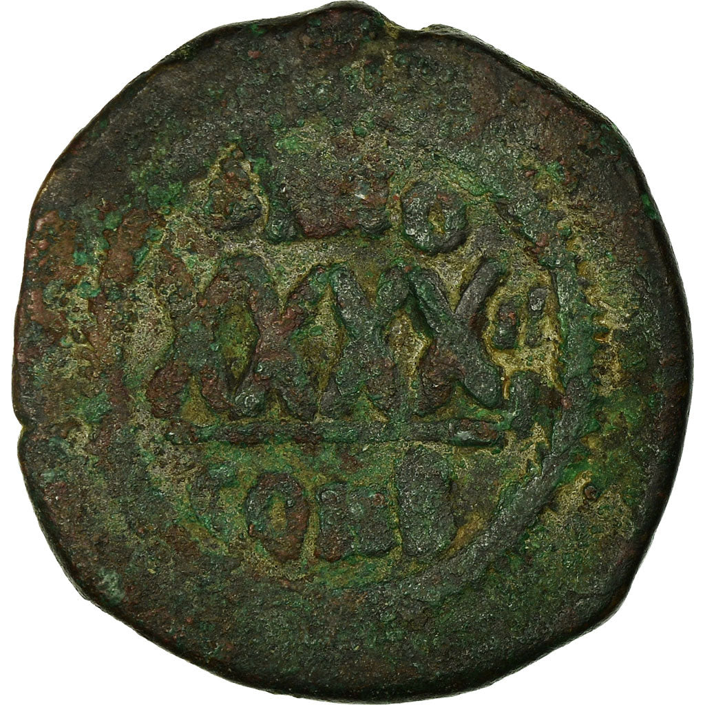 Moneta, Phocas, Follis, 604-605, Constantinople, MB, Rame, Sear:640
