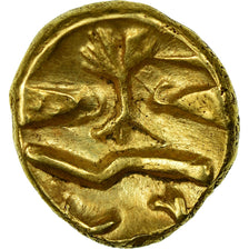 Monnaie, Morins, 1/4 Statère au bateau, TTB+, Or, Delestrée:249