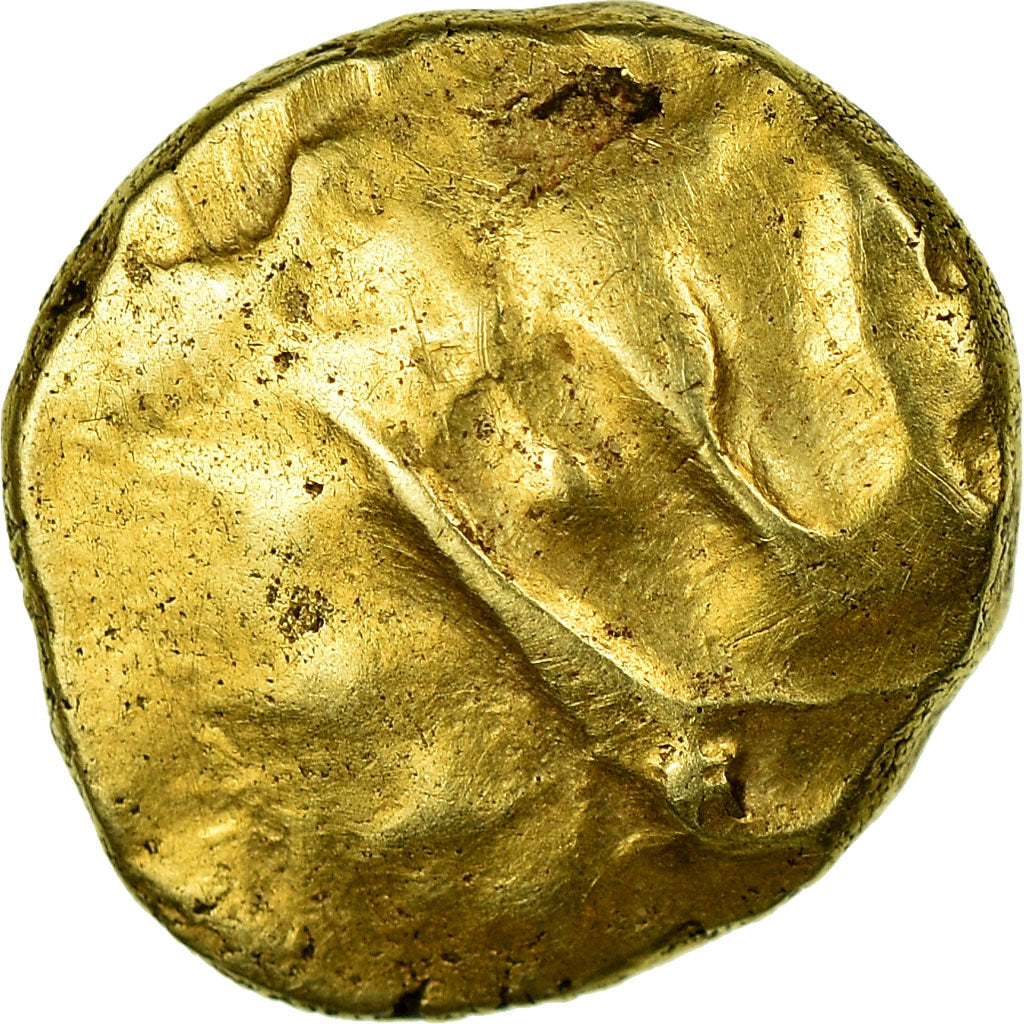 Monnaie, Morins, 1/4 Statère au bateau, TTB+, Or, Delestrée:249