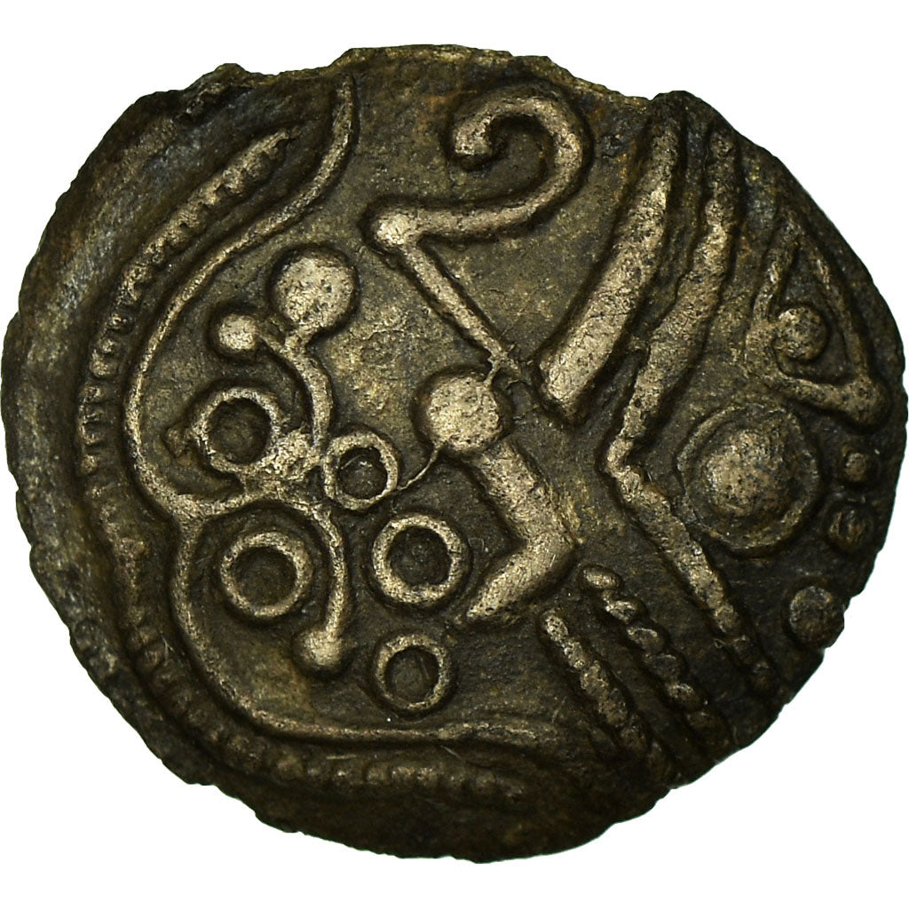 Monnaie, Ambiens, Denier scyphate au sanglier, SUP, Argent, Rare