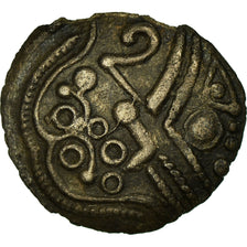 Monnaie, Ambiens, Denier scyphate au sanglier, SUP, Argent, Rare