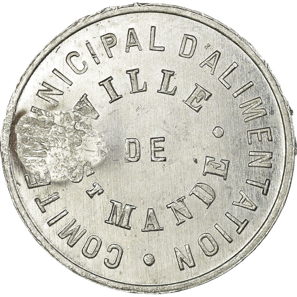 Moneta, Francia, Comité Municipal d'Alimentation, Saint-Mandé, 5 Centimes