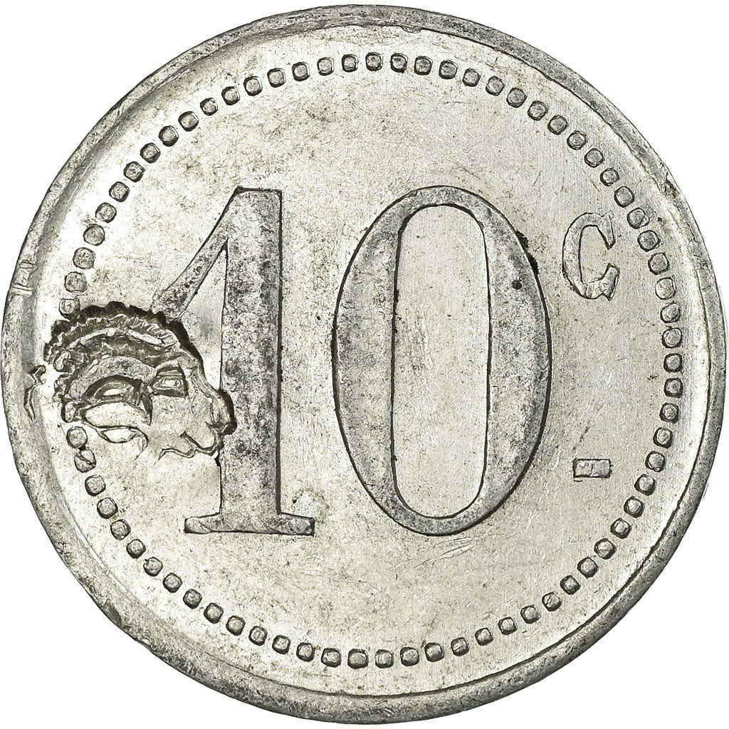 Moneta, Francia, Comité Municipal d'Alimentation, Saint-Mandé, 10 Centimes