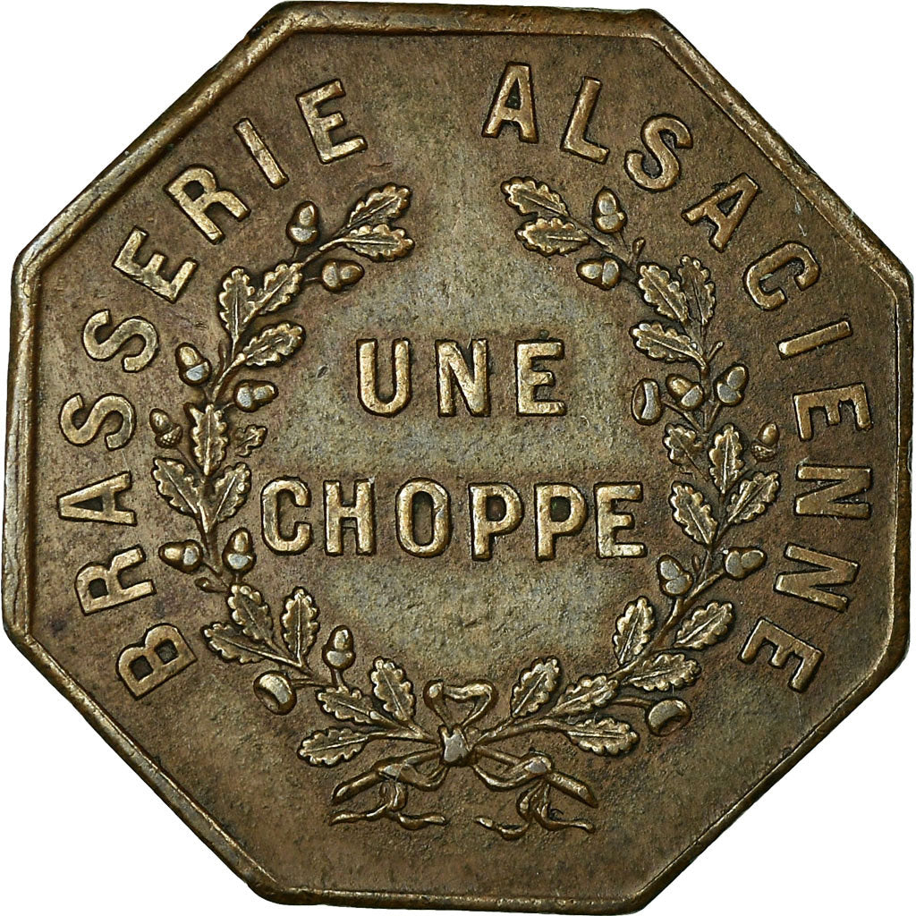 Moneda, Francia, Brasserie Alsacienne, Sainte-Marie-aux-Mines, Une Choppe, 1857