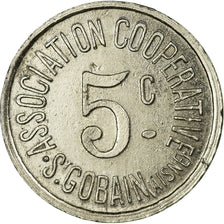 Münze, Frankreich, Association Coopérative, Saint-Gobain, 5 Centimes, VZ