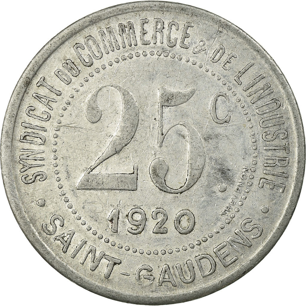 Monnaie, France, Syndicat du Commerce & de l'Industrie, Saint-Gaudens, 25