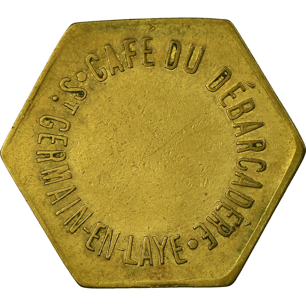 Moneta, Francia, Café du Débarcadère, Saint-Germain-en-Laye, 25 Centimes, BB
