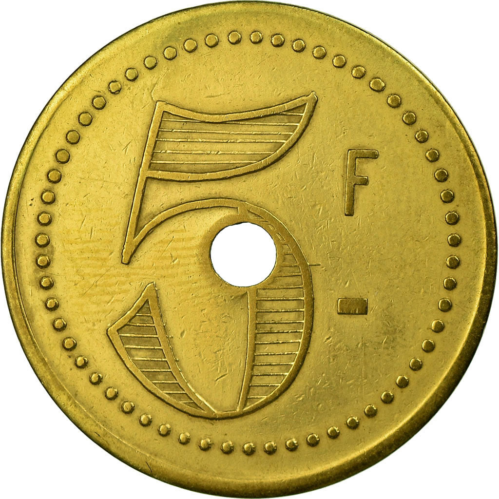 Moneta, Francja, Café du Débarcadère, Saint-Germain-en-Laye, 5 Francs