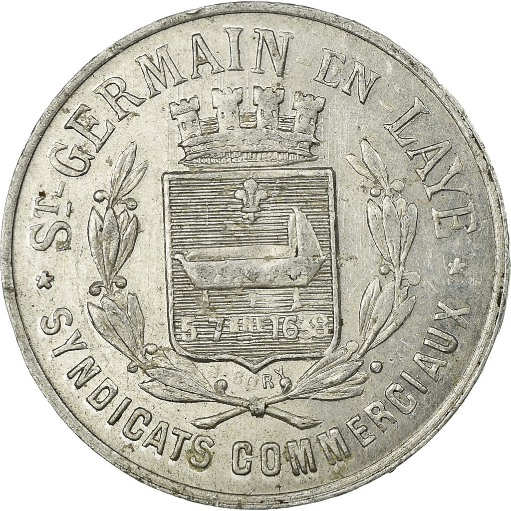 Moneta, Francia, Union du Commerce & de l'Industrie, Saint-Germain-en-Laye, 10