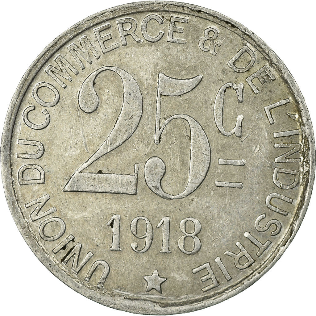 Monnaie, France, Union du Commerce & de l'Industrie, Saint-Germain-en-Laye, 25