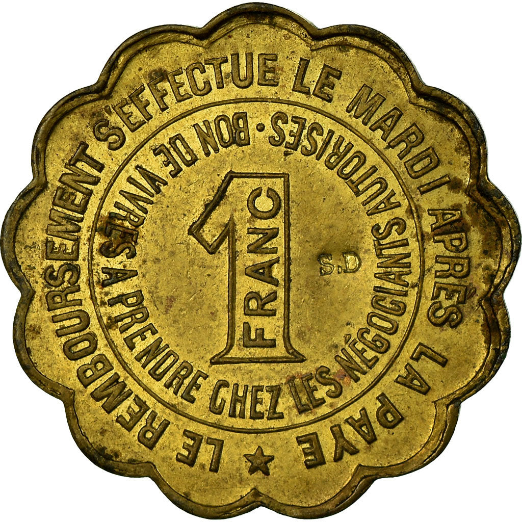 Coin, France, Sté Gle des Forges et Ateliers de St Denis, Saint-Denis, 1 Franc